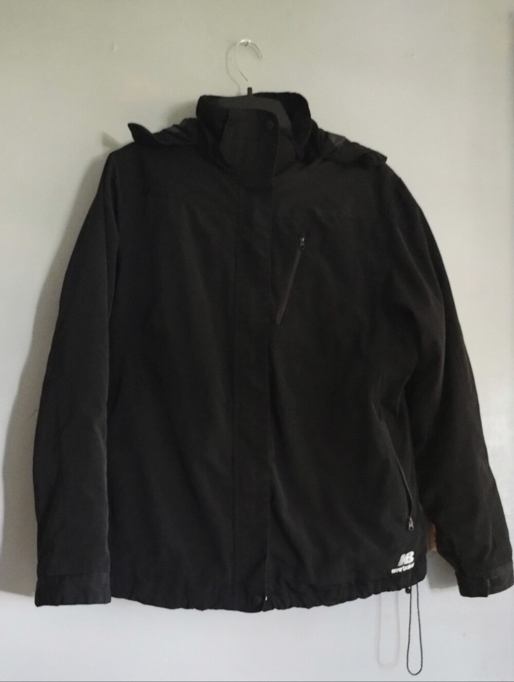 New Balance Black Ski/Snow Jacket with Hood